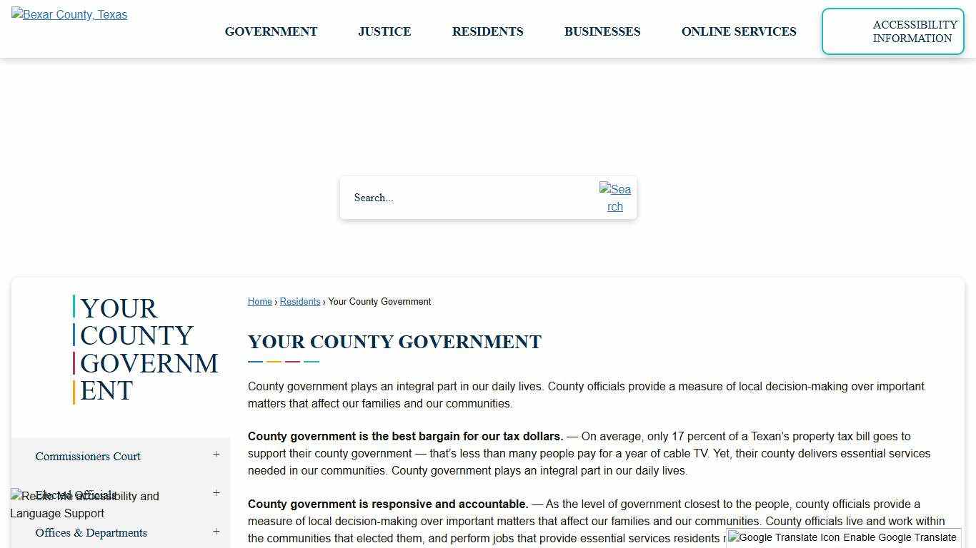 Your County Government Bexar County, TX - Official Website